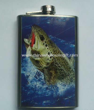 Water Transfer 6oz Hip Flask