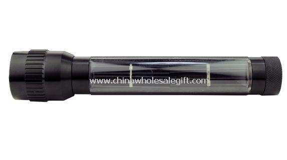 7 LED aluminum solar torch
