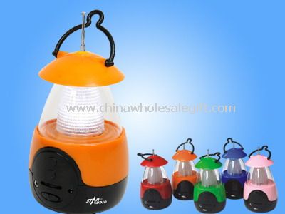 Lantern Radio Whit 5 LED Lights