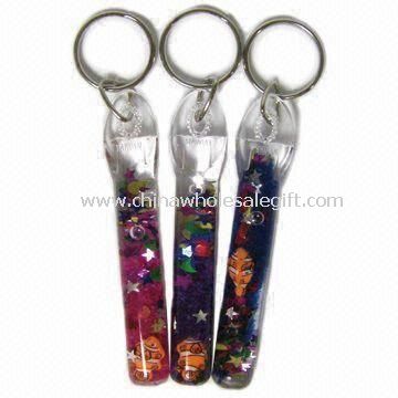 Liquid Stick Keychains Made of Plastic