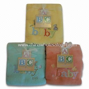 Baby Blankets with Knitted Fabric Binding Hem