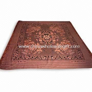 Knitting Blanket Made of 55% Cotton and 45% Polyester