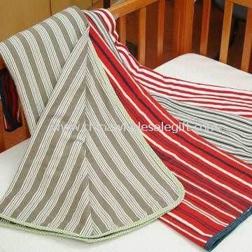 Yarn-dyed Baby Blanket Made of 100% Cotton