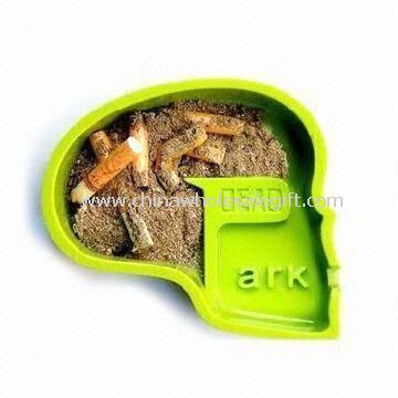 Ashtray Made of green melamine