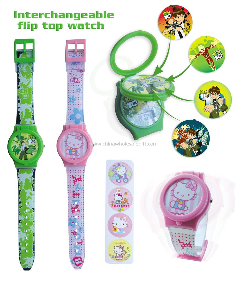 Interchangeable dials watch