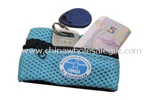 Mesh zipper wristband