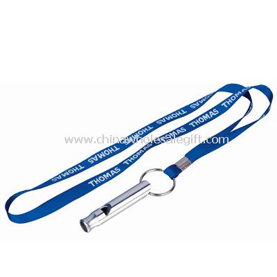 Lanyard metal whistle