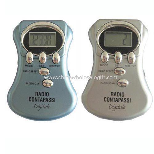 Pedometer with FM Radio