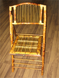 bamboo folding chair