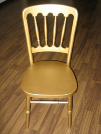 gold chateau chair