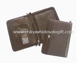 Leather Conference Folders with Calculator