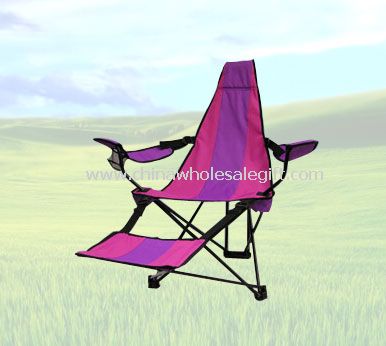 High-Back Armchair with Footrest