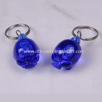 Acrylic keychain in pig shape