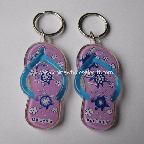 Acrylic slipper keychain