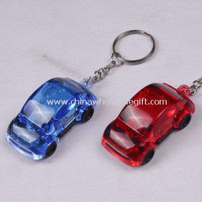 Led keychain light in car shape