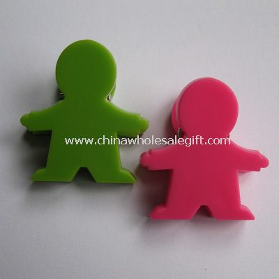 Human Memo clip with magnet