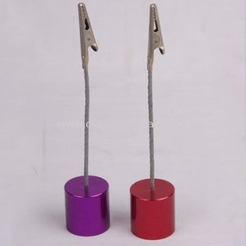 Metal memo clip