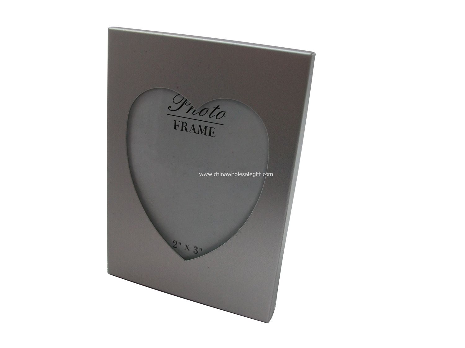 aluminium heart shape photo frame