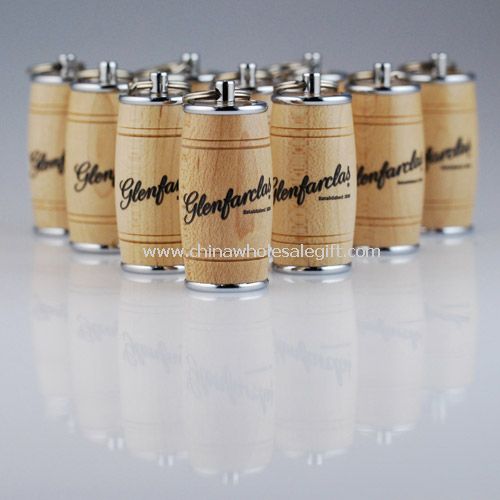 Wooden Barrel USB Flash Drive