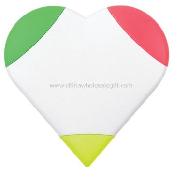 Heart shape highlighter pen set