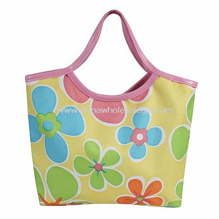Flower Print Tote Bag