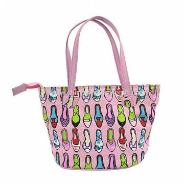 Shoe Printing Cotton Canvas Kids Bag