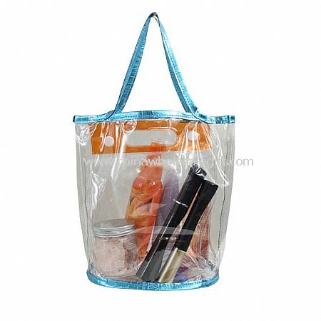 Packaging Clear PVC with Crocodile Cosmetic Bag