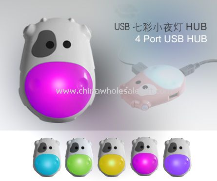 changing colorful light hub