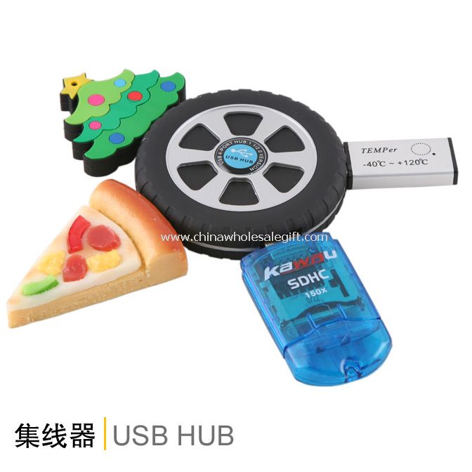 Wheel shape 4 PORTS USB HUB