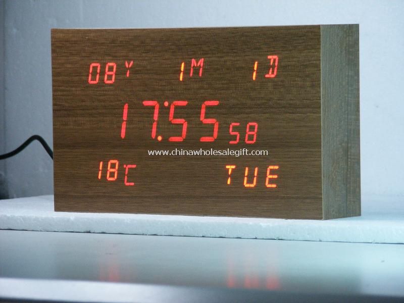 LED Wooden Clock