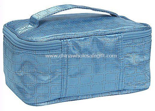 classic satin cosmetic bag