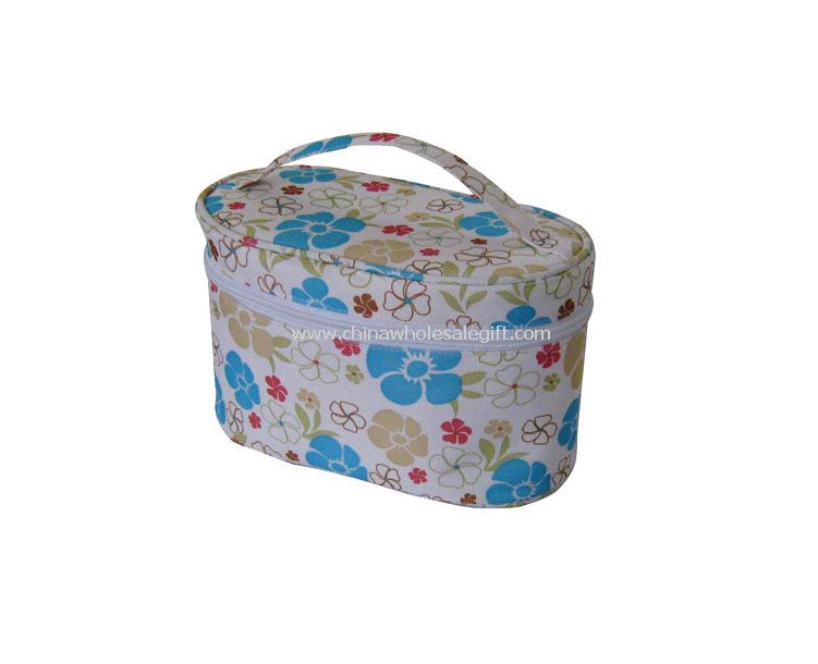printed Flower cosmetic bag