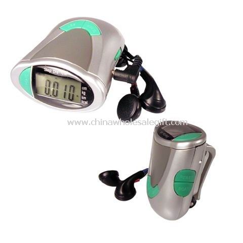FM scan radio Pedometer