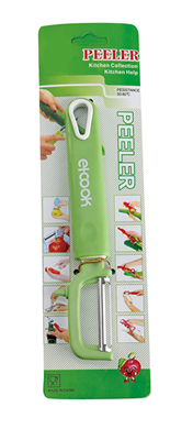 Clip fruit peeler