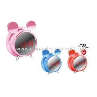 Cartoon LED Mirror Clock