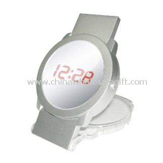 Mini mirror clock