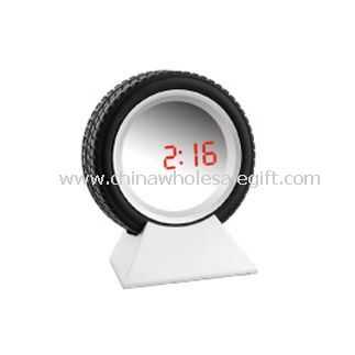 LED mirror clock