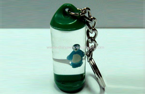 Into the oil keychain