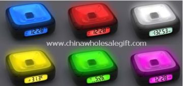 Seven color backlight Clock