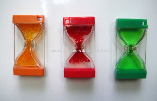 sand timer fridge magnet