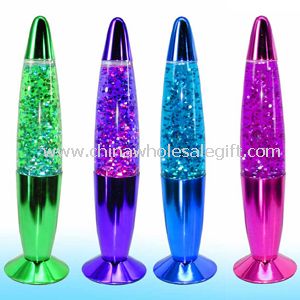 MINI GLITTER LAMP W/PLATING BASE