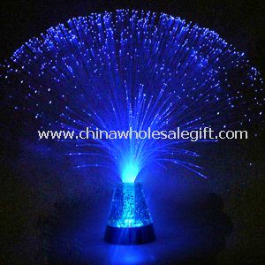 LED FIBER LAMP W/GLITTER