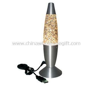 MINI GLITTER LAMP W/USB