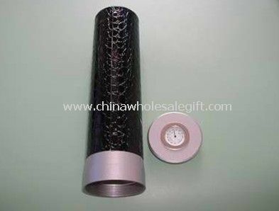 aluminium & PU leather cigar tube