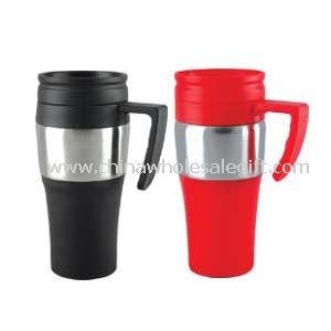 S/S Outer W/Plastic Liner Travel Mug