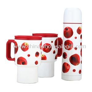 500ml vacuum flask and 2pc 14oz travel mug