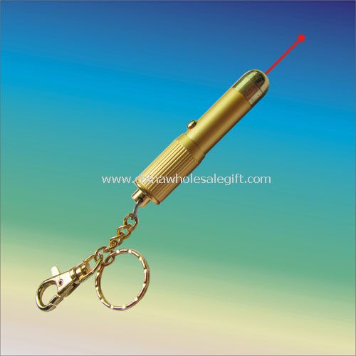 Brass Keychain Laser Pointer