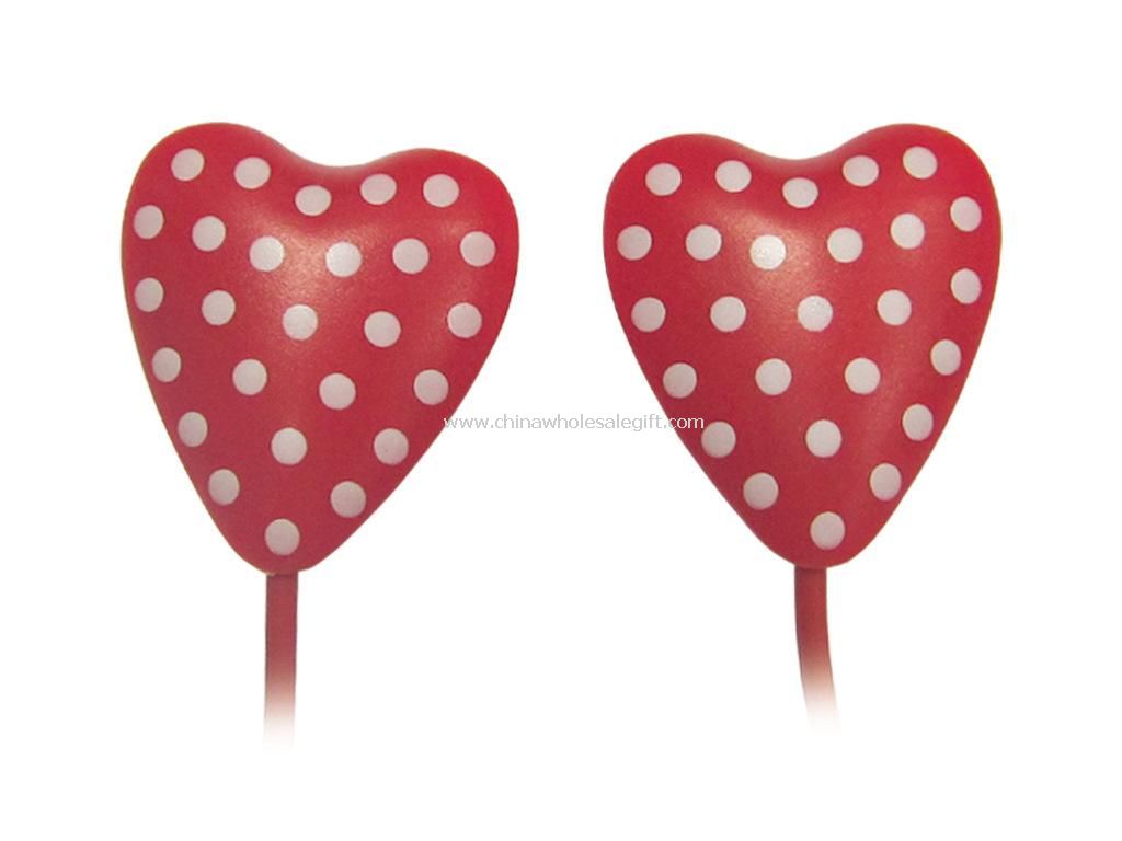 IN-EAR HEART-SHAPED STEREO EARPHONE