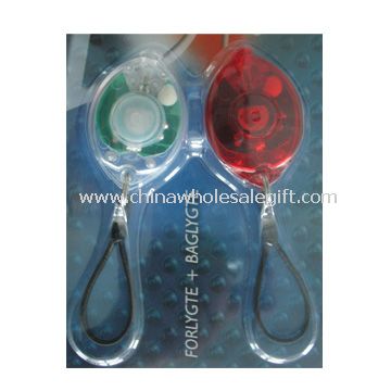 1pcs white and red LED bike light