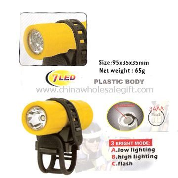 1W or 7LED Plastic Body Light